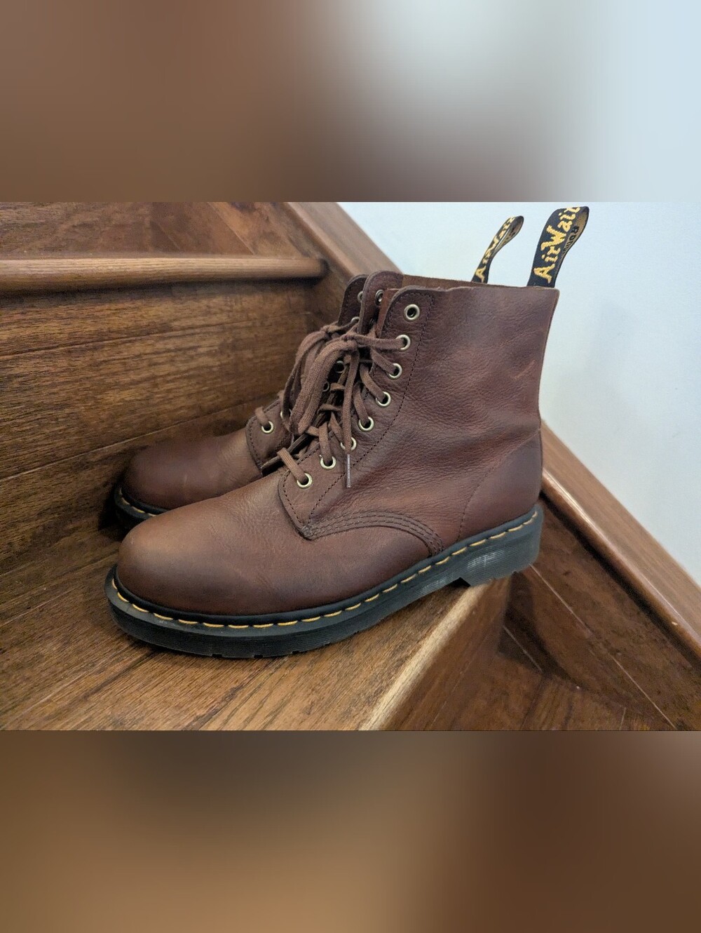 Dr. Martens 1460 Pascal Dark Brown Ambassador Cashew Leather, Mens Sz 9 W 10